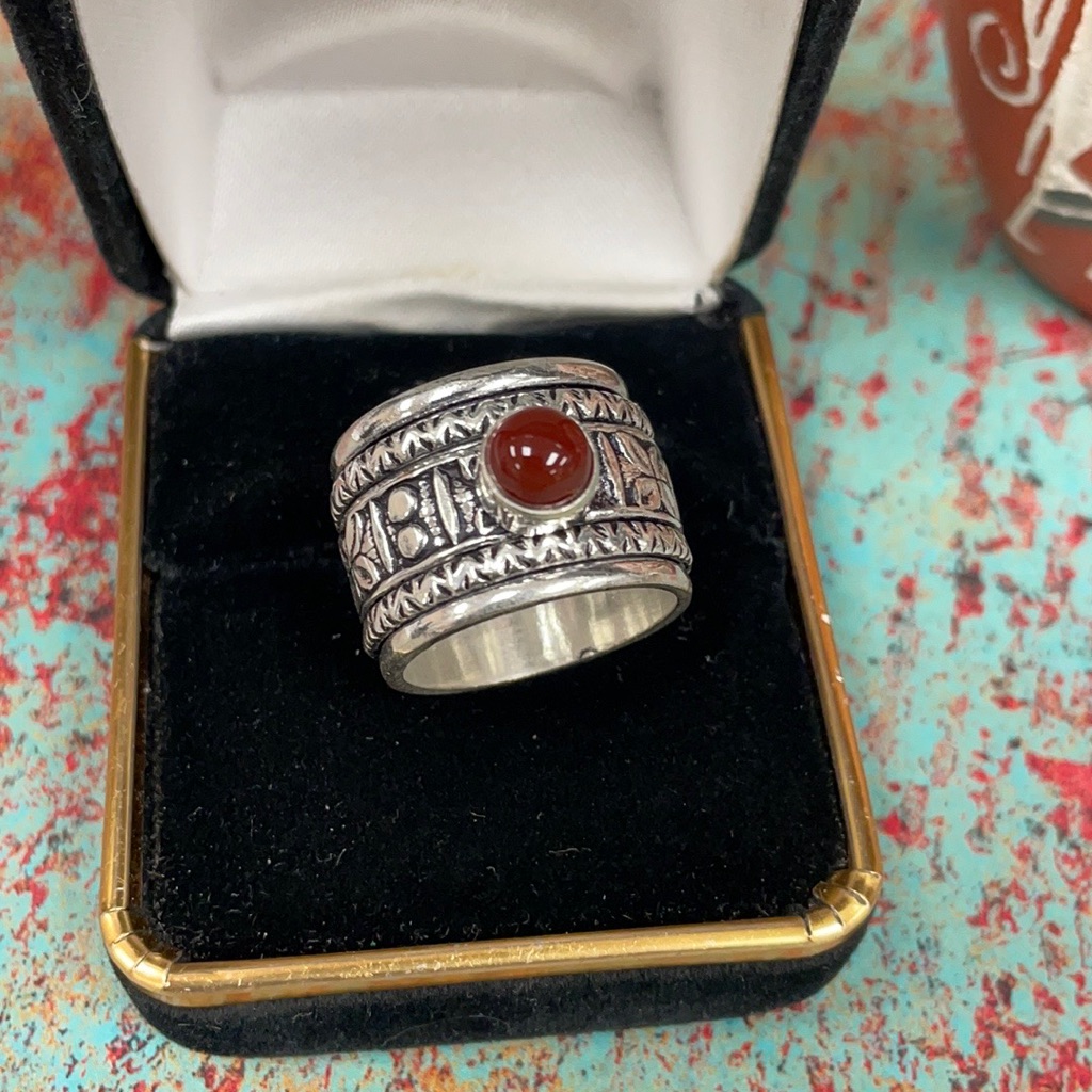 Carnelian Spinner Ring